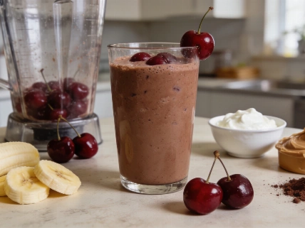 Chocolate Cherry Protein Shake for a Quick Breakfast Shake Nutrition