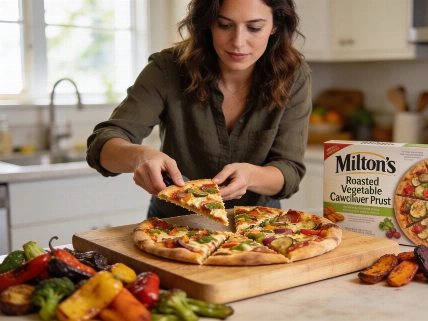 Dietitians Agree: Milton's Roasted Vegetable Cauliflower Crust Pizza Is the Healthiest Frozen Pick