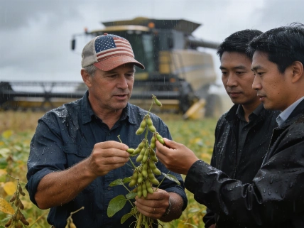 Soybean Buyers See the Farm Economics Behind U.S. Exports Shake Nutrition